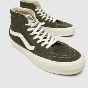 Dark Green High Top Vans